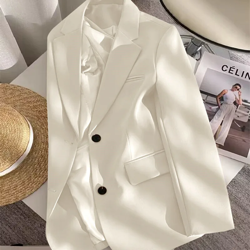 

Fashionable Midi Women's Jacket Spring Autumn 2025 New Arrival Stylish Small Size Friendly Polyester Regular Thickness
