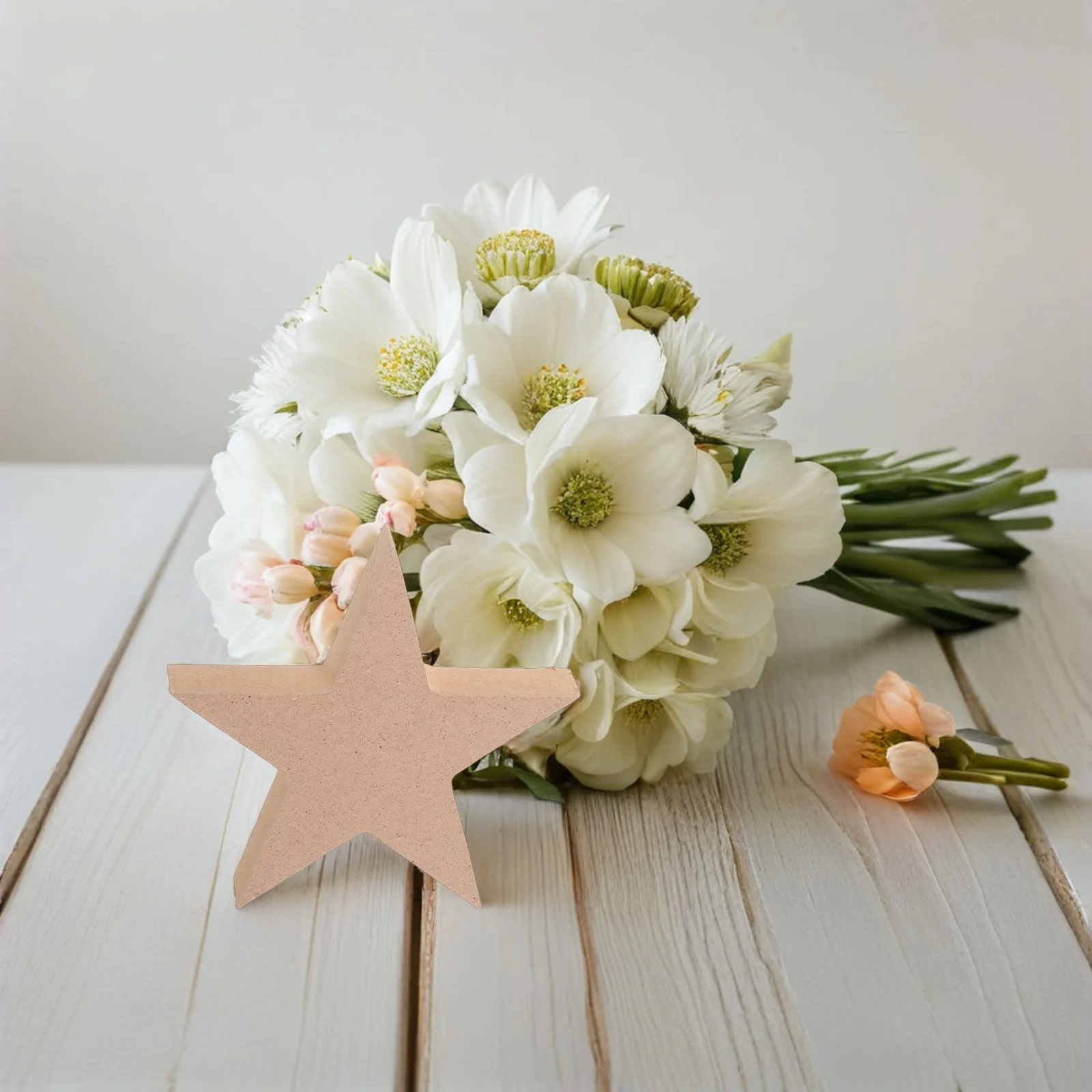 6 قطعة نجوم خشبية غير مكتملة فارغة Mdf الحلي الحرفية Diy بها بنفسك اللوحة ديكور عيد الميلاد حفل زفاف معلقة مهرجان #5