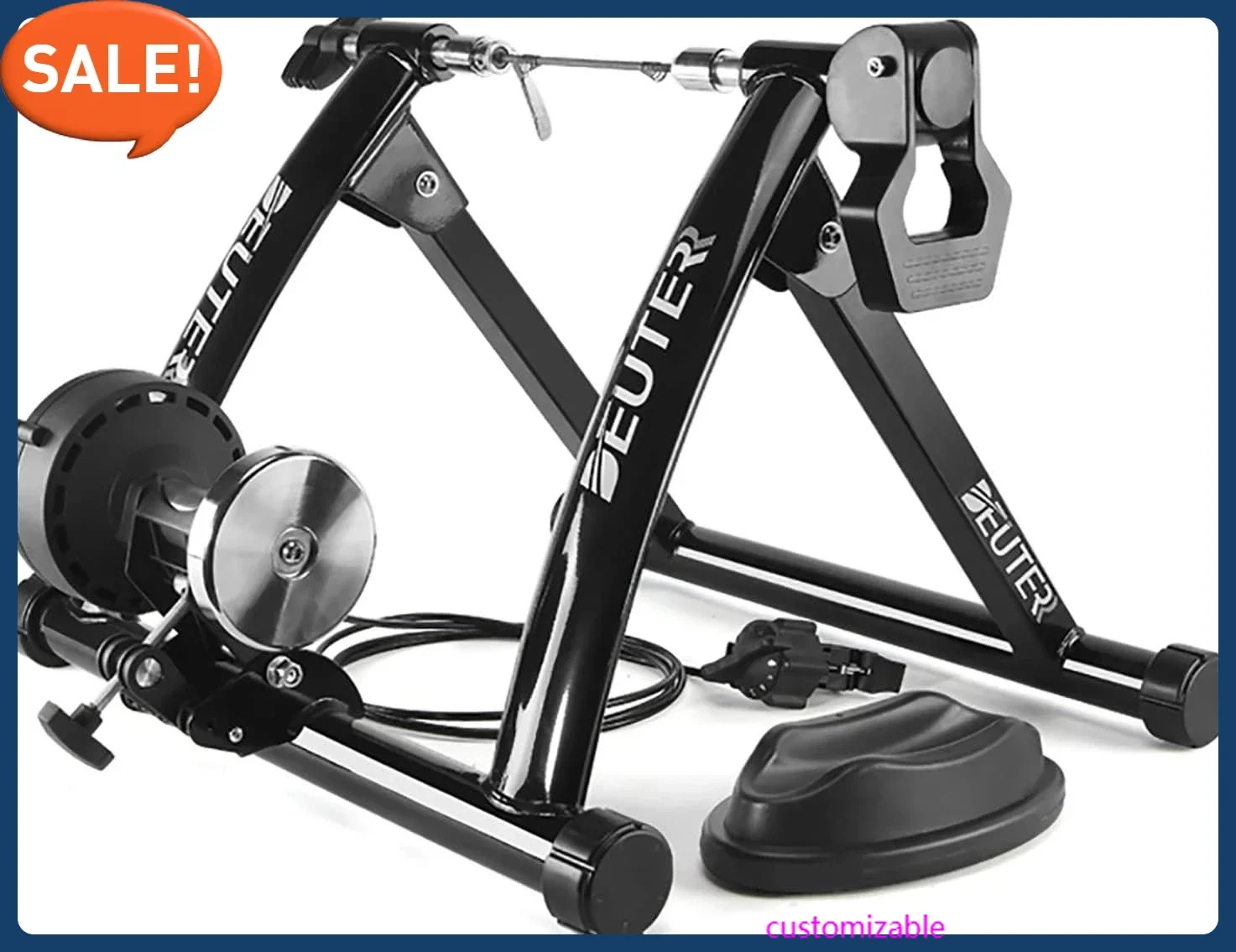 

Bike Trainer, Magnetic Bicycle Stationary Stand for Indoor Exercise Riding, 26-29" & 700C Wheels