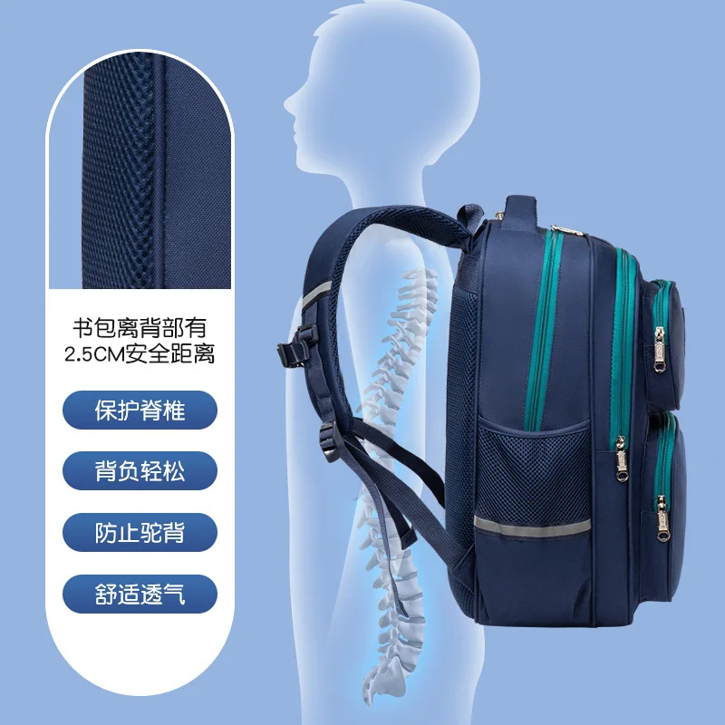 Imagem -05 - Mochila Primária Impermeável para Crianças Bolsas Escolares Infantis para Meninos e Meninas Mochila Ortopédica Grande Bolsa de Viagem