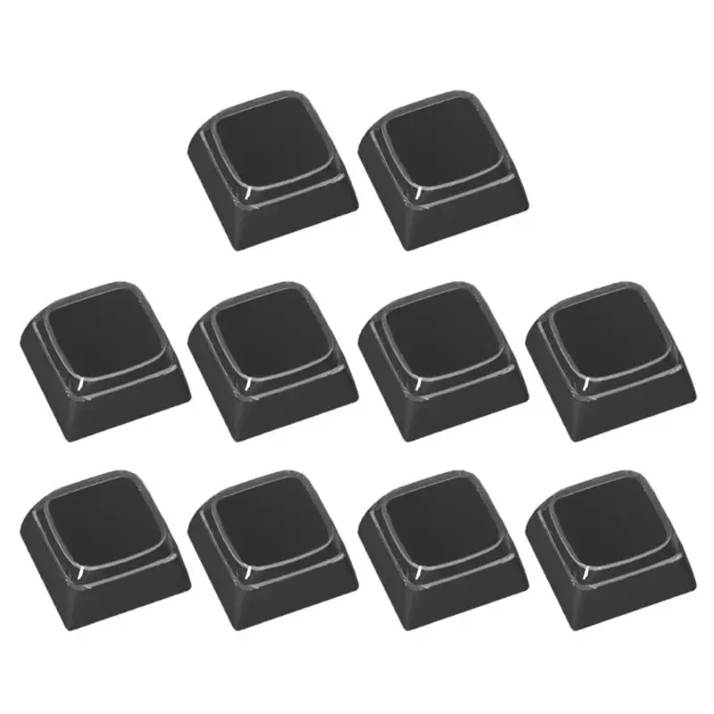 31BA 10Pieces Not Engraving Blank Keycap XDA Profile Height 1U Dyeing Sublimations Caps for MX Switches