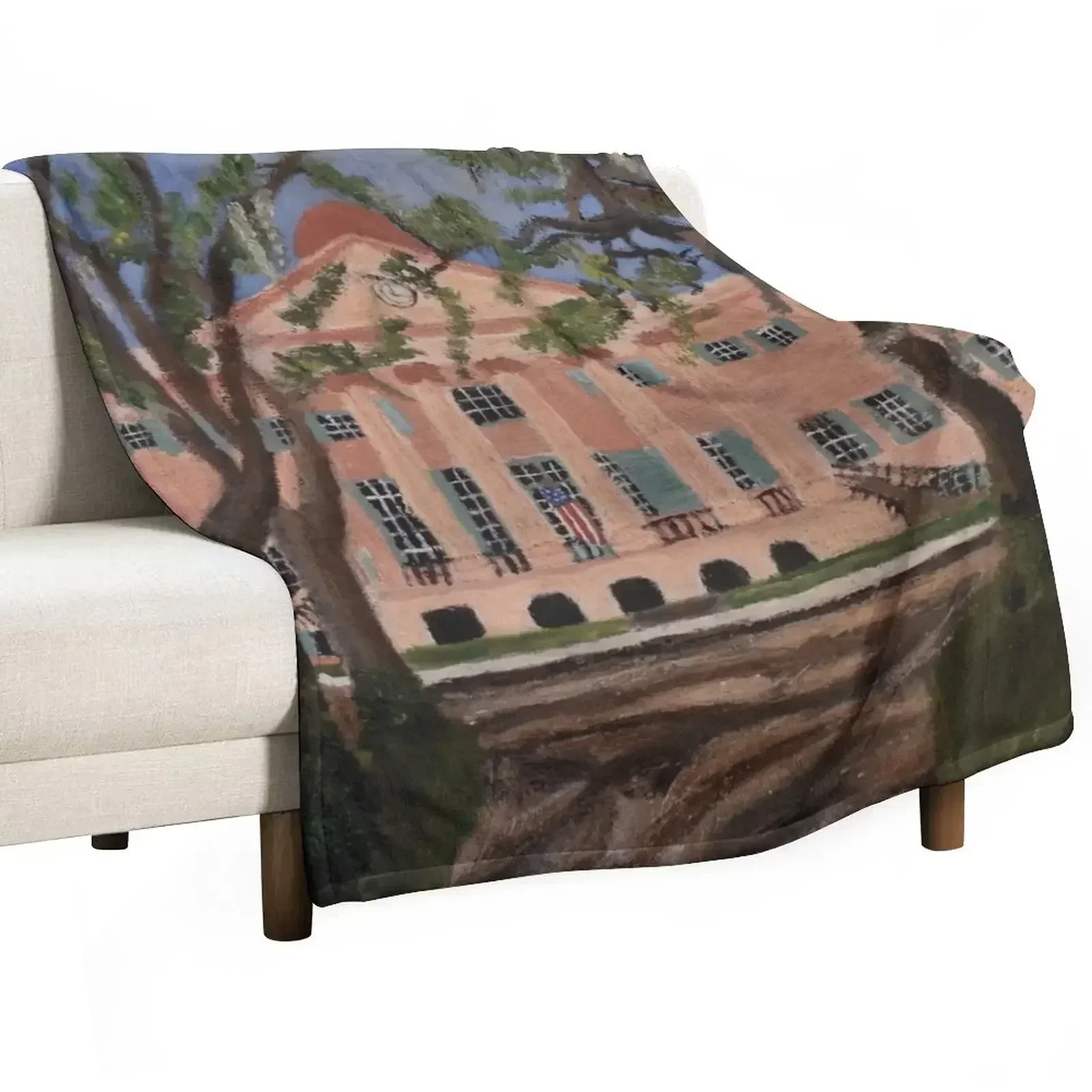 The Cistern Yard College of Charleston Throw Blanket Luxury Sofas Polar warm winter Blankets