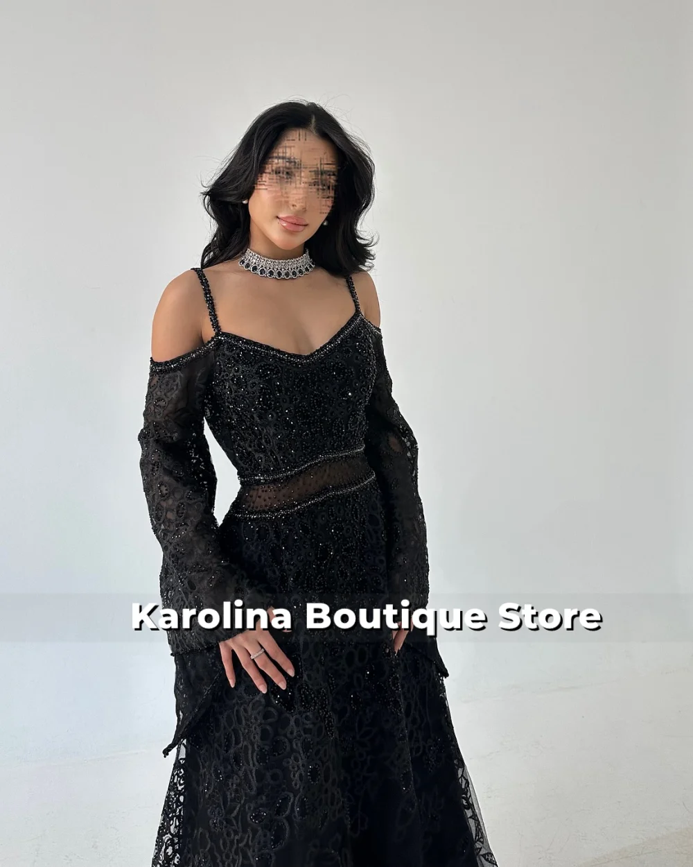 Femmes élégant solide moulante Maxi Robe de soirée violet dentelle à manches longues dame col rond soirée robes Robe personnalisée