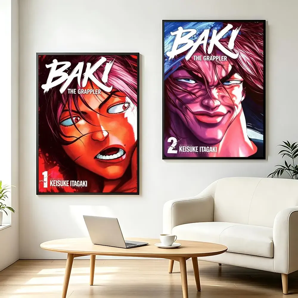 anime Baki The Grappler Poster HD Printing Fresh and Nordic Home Decor Wall Art for the Living Rooms Hallways Gift Giving