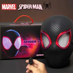 Marvel Rimel Miles Spiderman Chaperia Cosplay Eyes In Motion Electronic Mask Spiderman 1: 1 Remote Control Toys for Adults Gift 11 Main Sales Mask Spider - №11