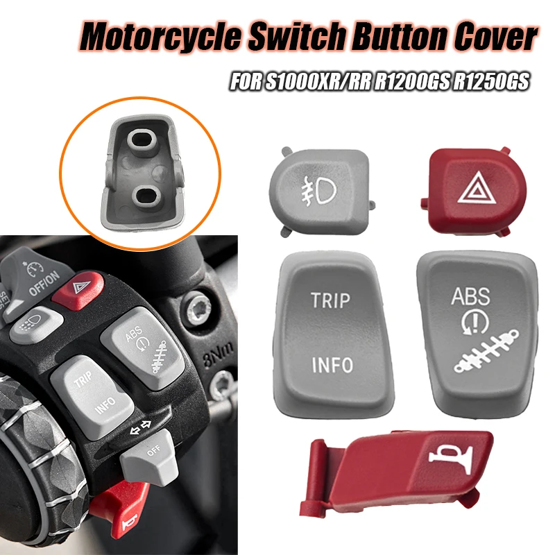 Image of Motorrad-Schalterknopfabdeckung für BMW R1200GS R1200GS ADV R1200RS R1200R S1000R S1000XR 2014-2019 Kunststoff-Knopfabdeckung