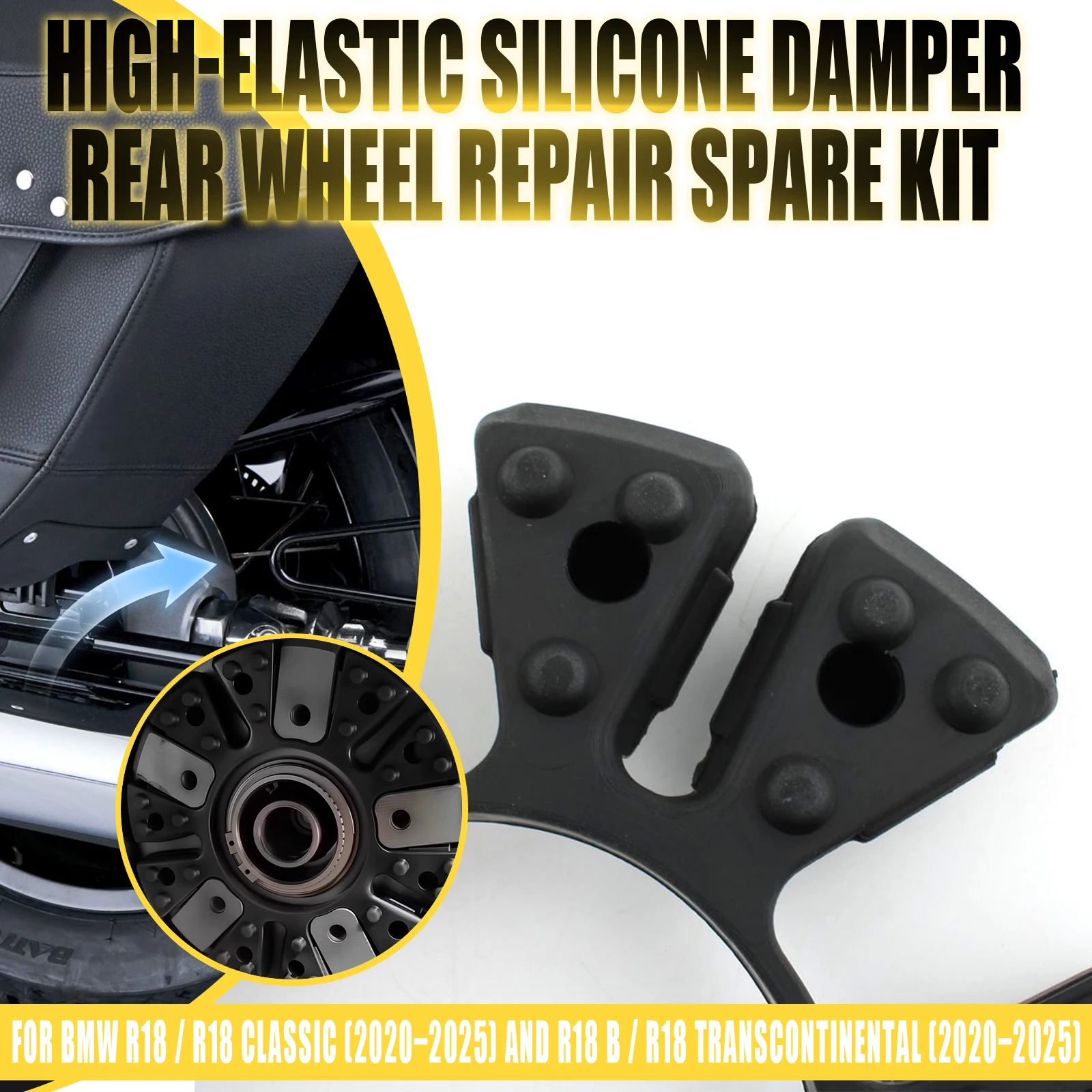 For R18 R18B R18 Roctane R18 Transcontinental R18 Classic Motorcycle Sprocket Hub Damper Kit Rear Wheel Drive Buffer Set