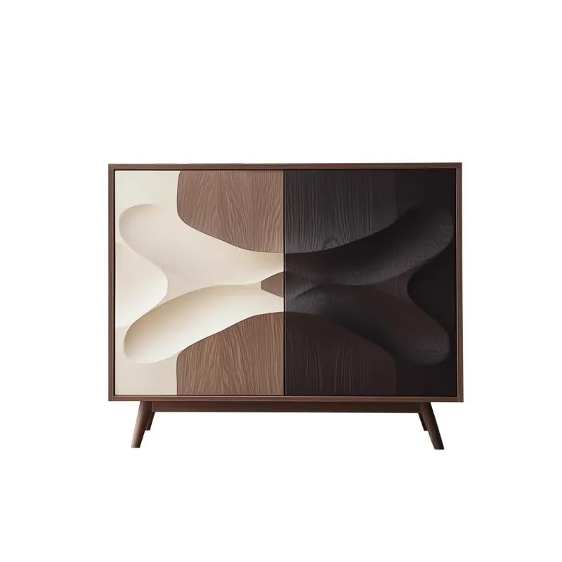 

entrance cabinet Modern light luxury shoe cabinet Simple wind entry Solid wood high storage Locker Foyer entrance rack