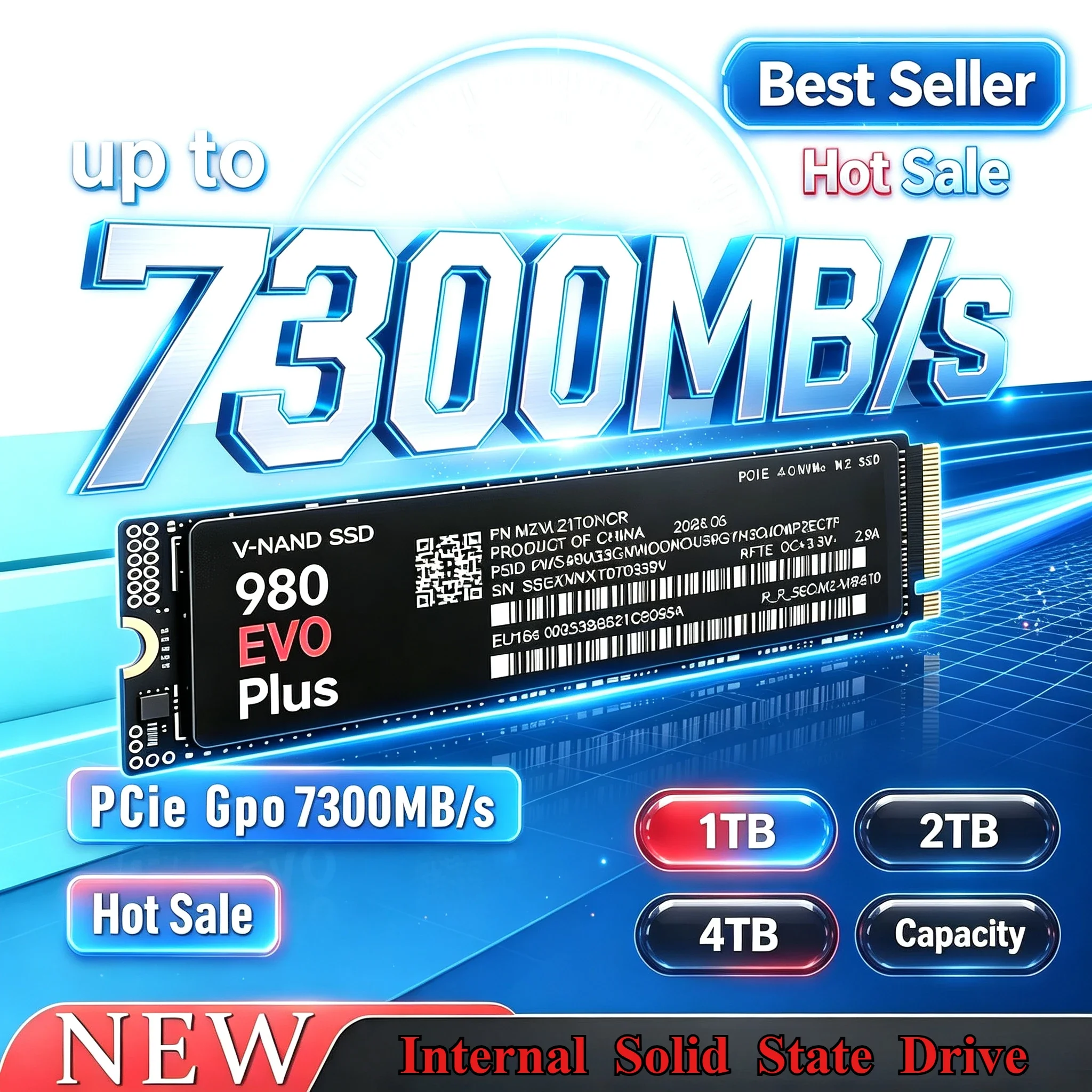 980 EVO Plus M.2 2280 NVMe PCIe 4.0 X4 TLC 500GB to 4TB high speed storage upgrade for gaming PS5 internal SSD low power