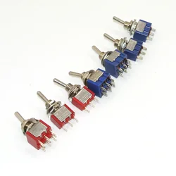 5pcs  Toggle Switch  Mini Switches 2 Position 3 Position Latching Switch MTS-102/103/202/203 ON-ON SPDT ON-OFF -ON SPDT DPDT