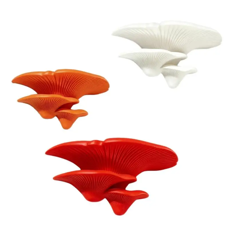 1Pcs 3D Printed Multifunctional Ornament Stand Exquisite Mushroom-Shaped Wall Decoration Cute Mushroom Storage Rack