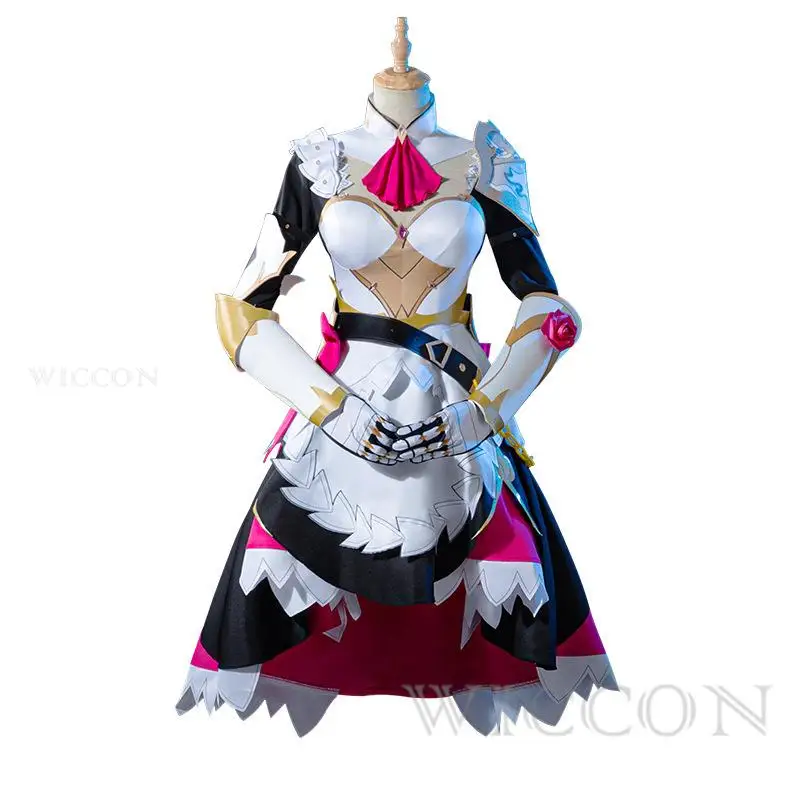 Disfraz de Cosplay de Genshin Impact Noelle, traje de sirvienta de caballeros, conjunto completo, vestido de Noelle