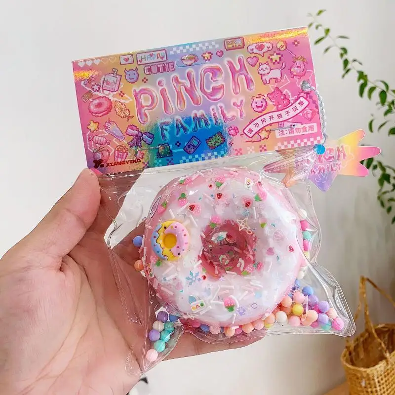 Super Soft Donut Simulation FoodSlow Rising Squeeze Stress Relief Toy Mochi Squeeze Fidget Toys For Stress Relief Stress Ball