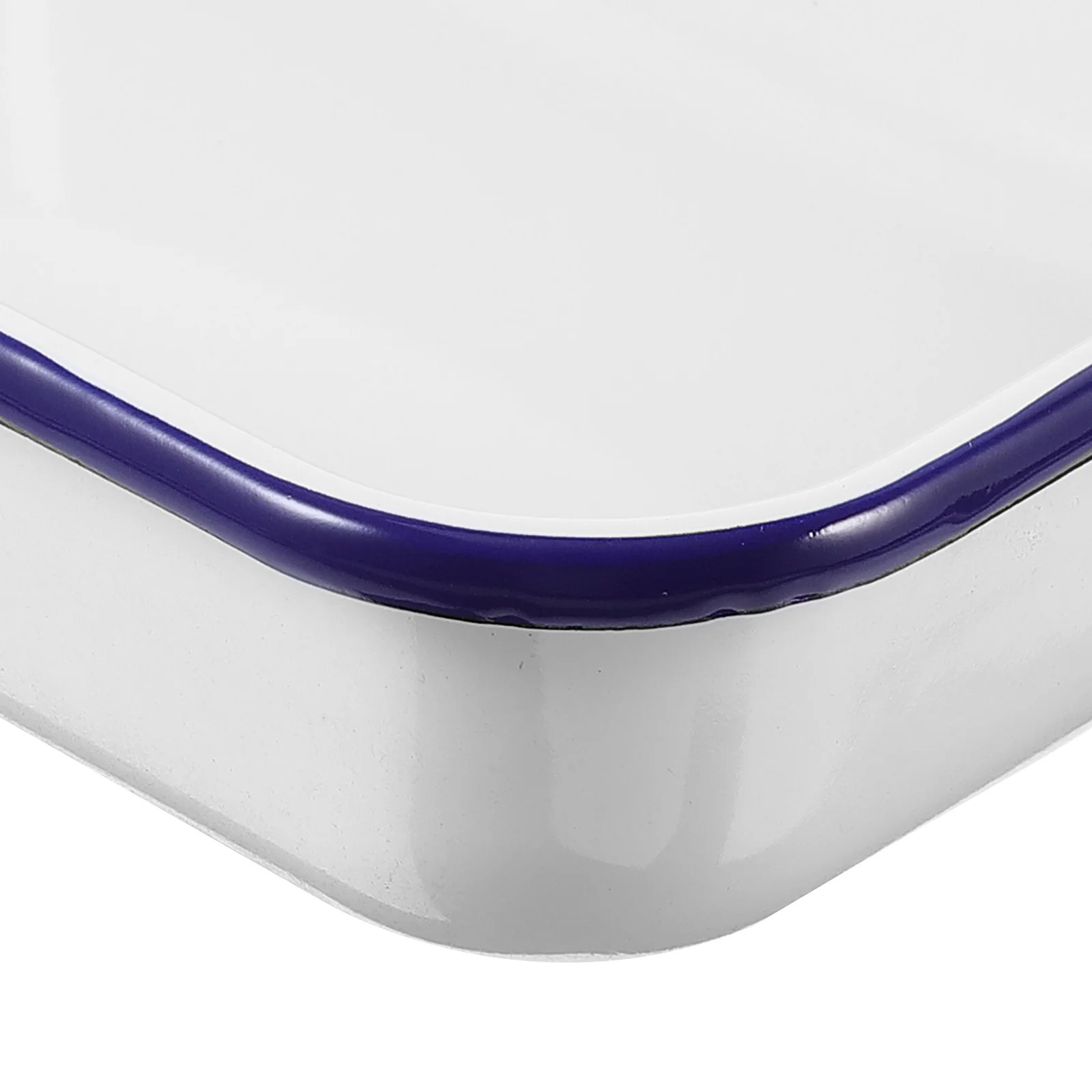 

Enamel Baking Tray Nonstick Heat Resistant Multifunctional Storage Pan for Kitchen Restaurant Pancake Baking