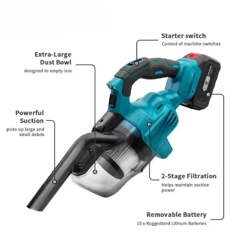 21V Wireless Charging Lithium-ion Battery Portable Handheld Strong Suction Cordless Vacuum Cleaner