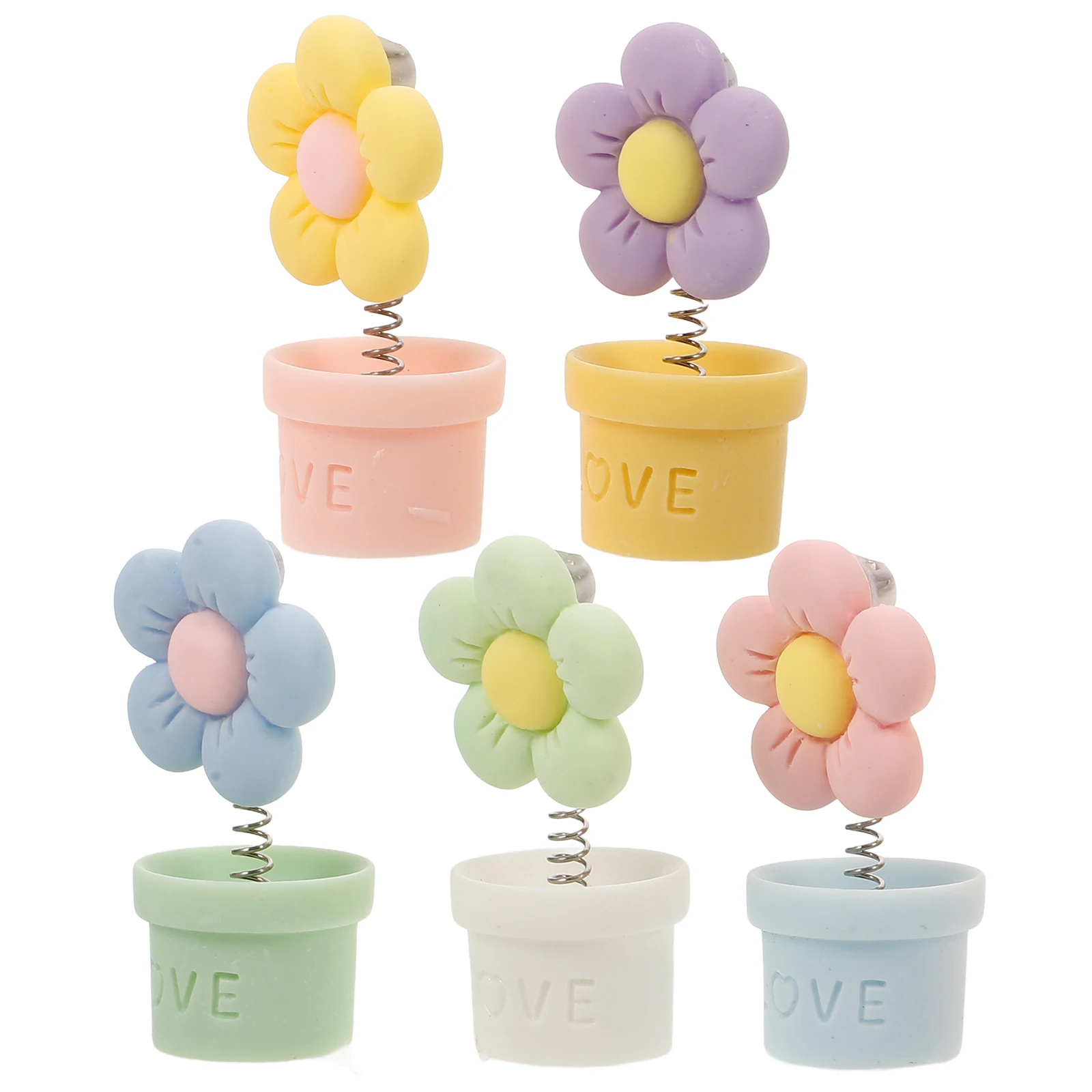 

5 pcs Artificial Potted Plant Small Flowerpot Cute Car Accessories Dashboard Decor LifelikeBonsai Car Interior Decor