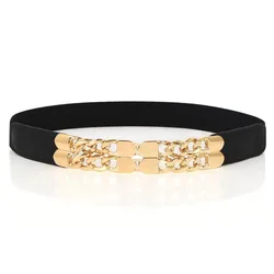 Fashion Metal Sequins Women's Waist Seal Thin Belt Dress Versatile Decoration Belt Women's Leather Belt Gm1245