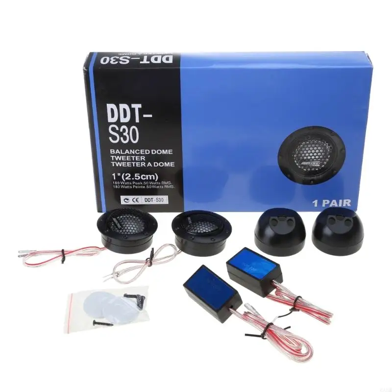 

6XDB Car Tweeter Speakers 180W Dome Audios System Loud Tweeter Speakers Auto Car Electronic Accessories