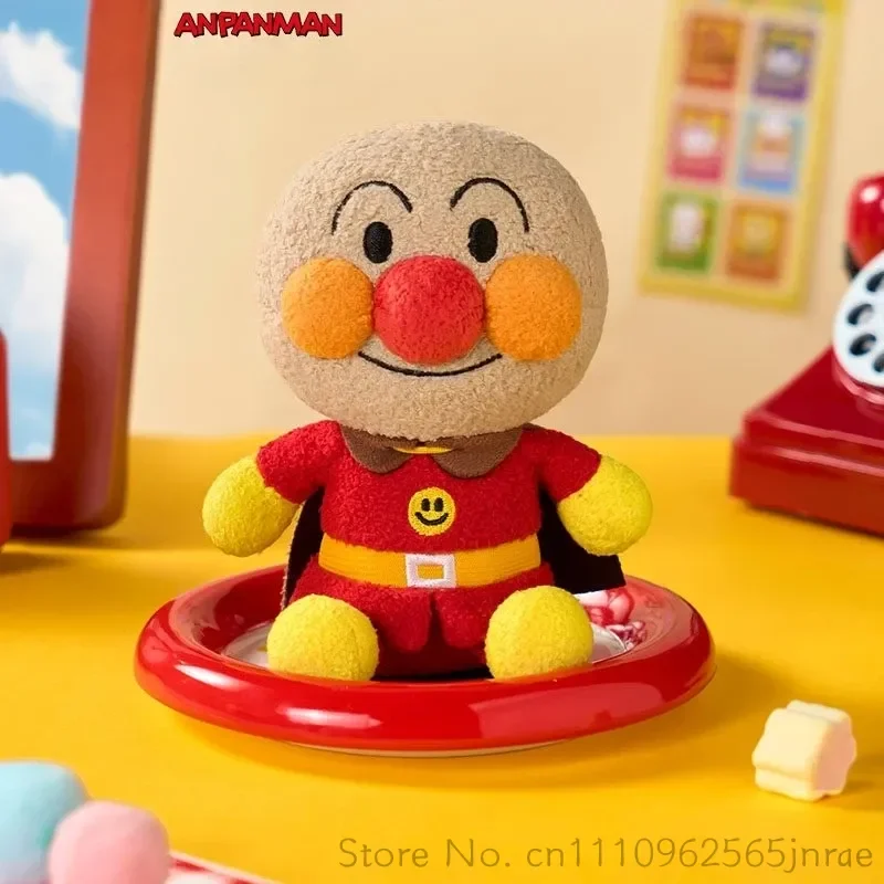 Bandai Anpanman Plush Doll Sitting Posture Soft Stuffed Toy Bag Pendant Hanging Ornament Decorative Pillow Gift For Anime Fans
