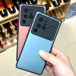 For Vivo X80 Pro Case Stylish Frosted Transparent Phone Cover For Vivo X80 Case Camera Protection Silicone Shockproof Bumper