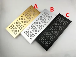 1Pcs/Lot 8cm ventilation grille Wide Anodized Aluminum Air Vent Ventilator Grille Cover Ventilation For Closet Shoe