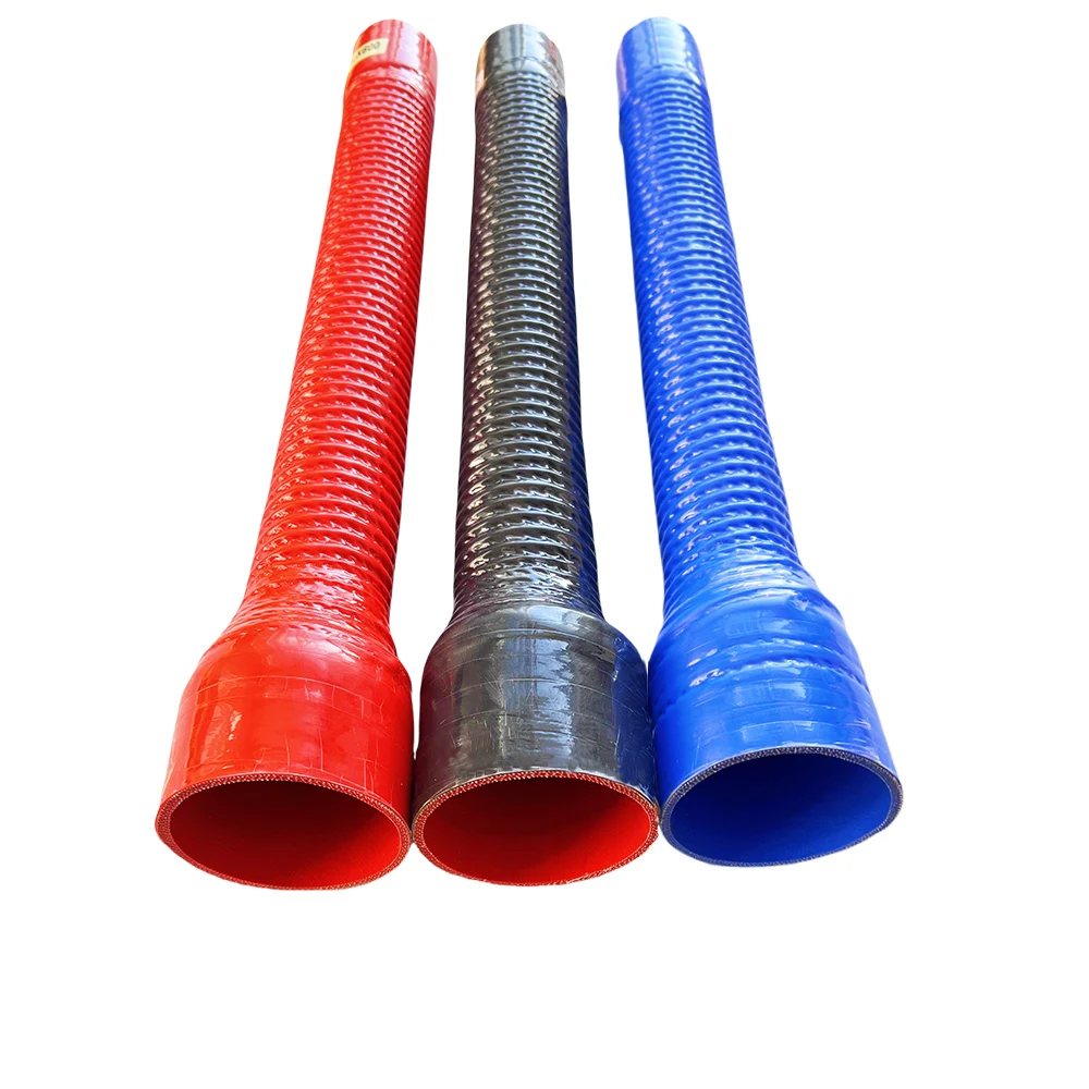Blue Car Radiator Tube Pipe For Air Intake Variable Diameter Reducer Silicone Flexible Hose High Pressure High Temperature