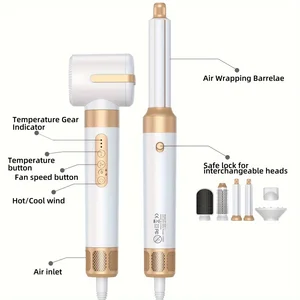 Tinsol 7 In 1 High Speed Hair Dry Brush With Ionic Diffuser Hair Hair Dry 12 Main Sales Dryer with Curl Diffuser - №4