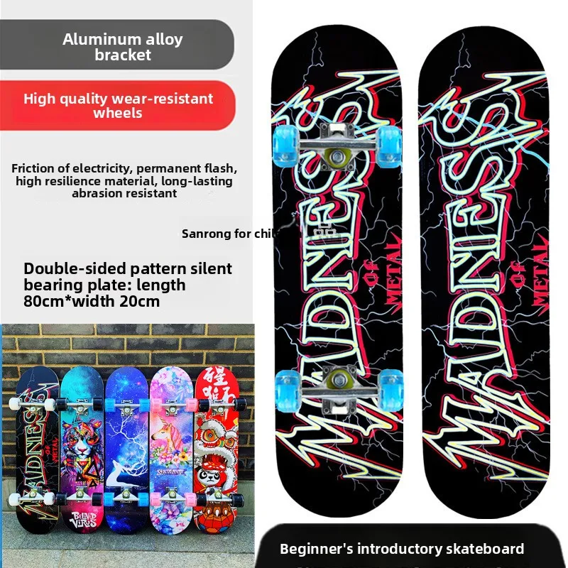 Dek Draagbaar Downhill Beginner All-Terrain Longboard Fiber Carbon Houten Skateboard Kinderen Legering Aluminium Pro Complete Street