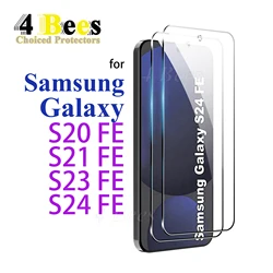 For Samsung Galaxy S20 FE S24 S23 S21 FE Screen Protector Tempered Glass Protective mica CryStal Anti Scratch 1-4 PCS