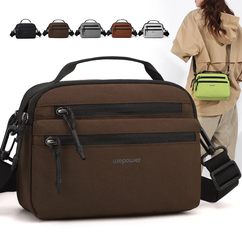 

New Tooling Style Small Square Bag Men's and Women's Same Fashion Messenger Bag Versatile Commuter Shoulder Bag