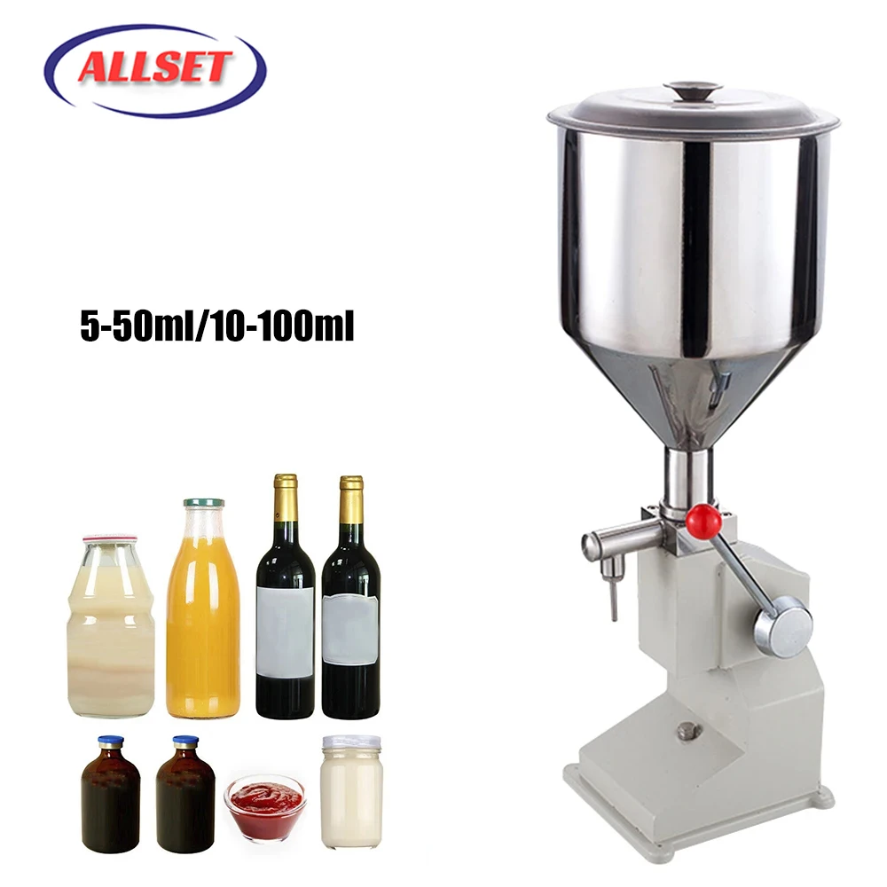 

A03 Manual Flling Machine Paste Liquid Filling Machine 5~50ml 10~100ml For Shampoo Oil Cosmetic Cream Paste Bottler Filler