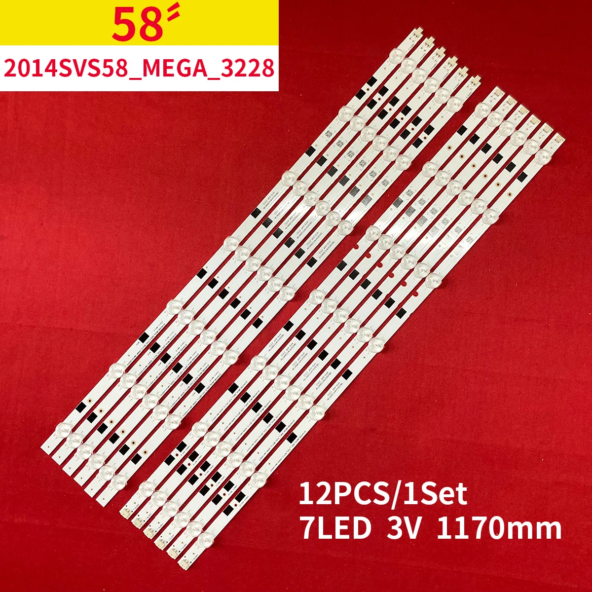 Светодиодная лента для 2014SVS58-MEGA-3228-R-7LED-REV1.2 Un58h5253 Un58h5253af Un58h5203 Un58h5202 Un58h5200 UA58H5200AR