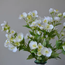 Artificial Flower Hellebore Branches Silk Winter Roses Fake Plants Home Garden Decoration Party Festival Ornament Photo Props