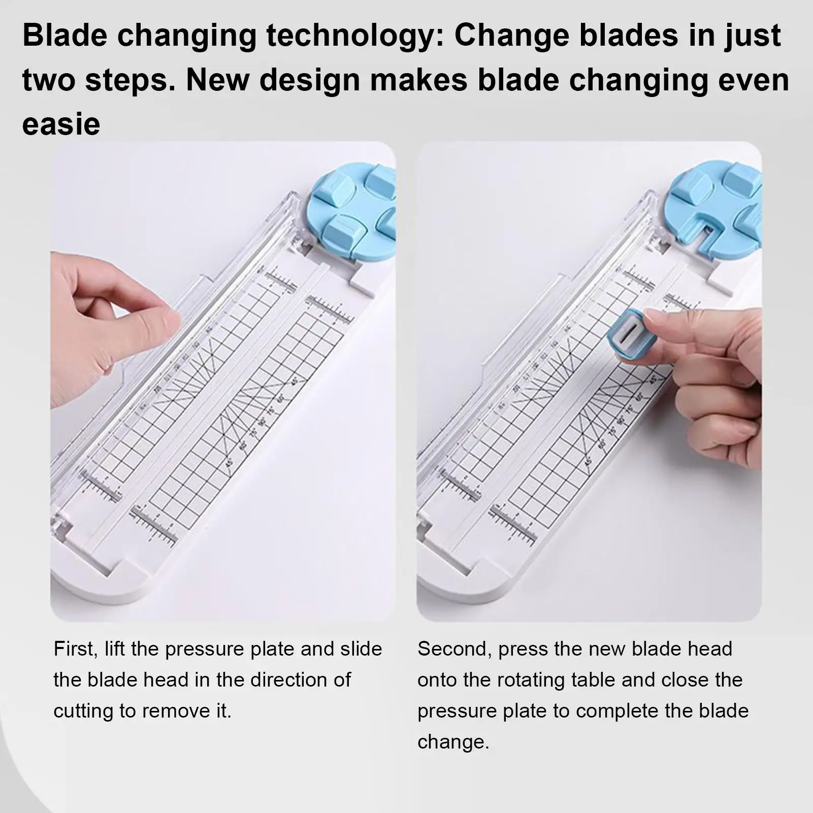 4-in-1 الة قطع الورق متعددة الوظائف صور القاطع سكرابوكينغ القاطع التجعيد آلة قطع اليد بطاقة التسمية كرتون أدوات الرسم #5