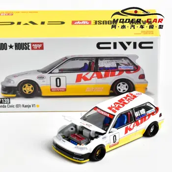 كايدو هاوس + مينيت 1:64 139 سيفيك EF دييكاست نموذج سيارة