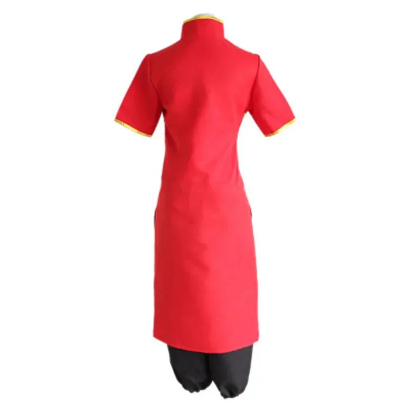 

2025 Gintama Soul Kagura Cosplay Costume for Women and Men Japanese Anime Kagura Chinese Dress Cosplay Kungfu Wear Cheongsam
