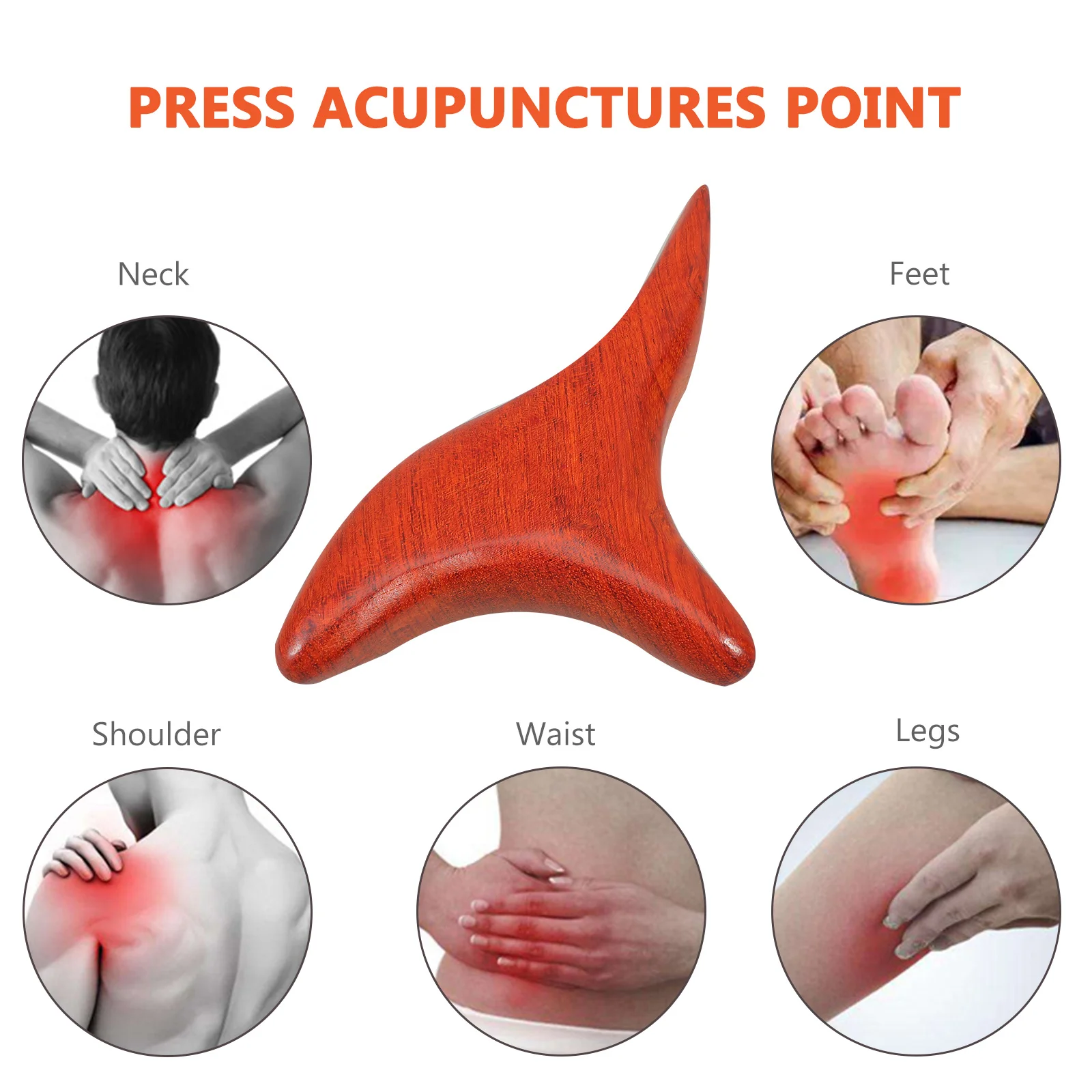 

2Pcs Wood Massage Rod Body Massager for Tight Muscle Relief Acupuncture Point Trigger Point Massaging Stick Pain Fatigue Removal