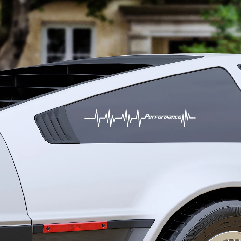 Performance Heartbeat Lifeline Car Sticker Decal Windshield Windscreen Bumper Hood Auto Vehicle Vinyl Decor