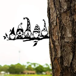 CIFBUY Add a Magical Touch to Your Garden with this 1pc Metal Branch Garden Gnome Mushroom Decoration for Garden Party Decor