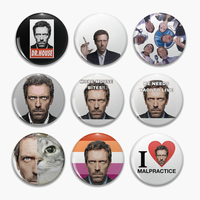 58mm House MD Pin Brooch For Bag Clothes House MD Brooch Badge for Backpack Accessories Decor Friends Fans Gifts