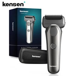 Kensen Electric Shaver for Men 3D Floating Blade Washable Type-C USB Rechargeable Shaving Beard Razor Trimmer Machine For Barber