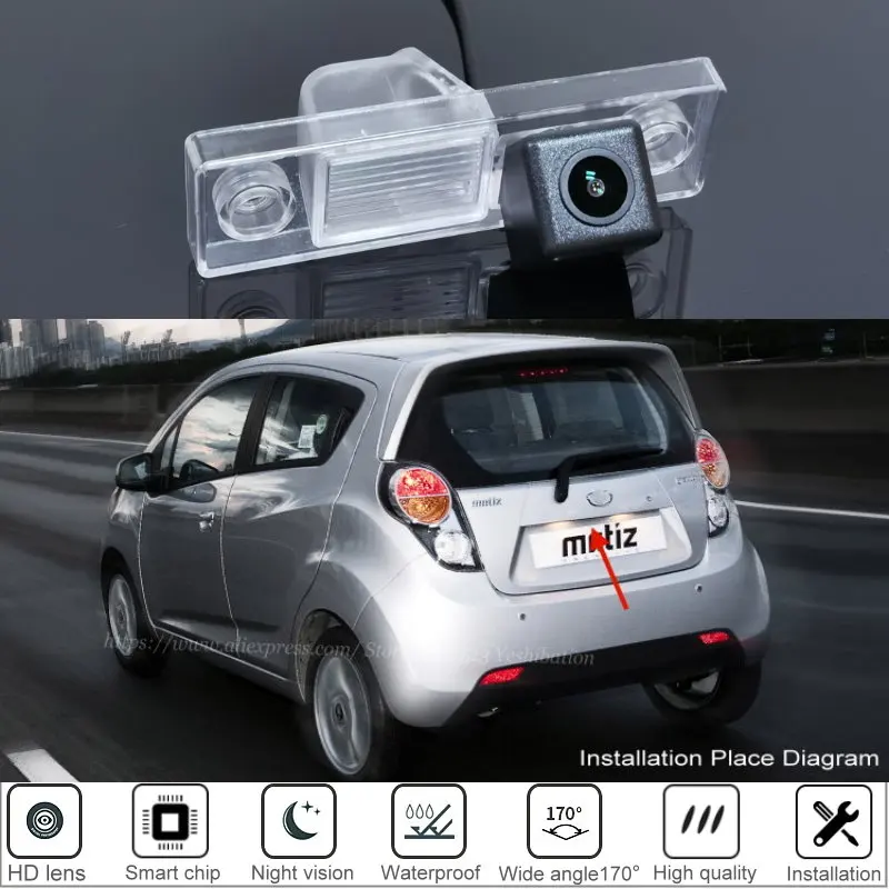 

Автомобильная камера заднего вида Yeshibation для Daewoo Matiz Creative 2009 2010 2011, камера заднего вида/HD CCD, высококачественная камера заднего вида