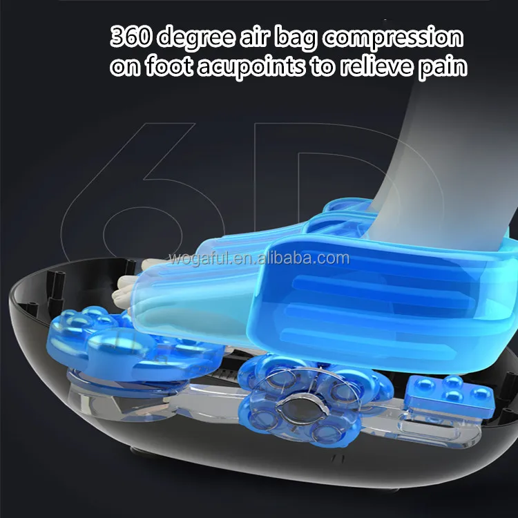 Most Popular Foot Massager With Shiatsu Heat Air Press Muscle Relax Blood Circulation Sole Feet Care Massage