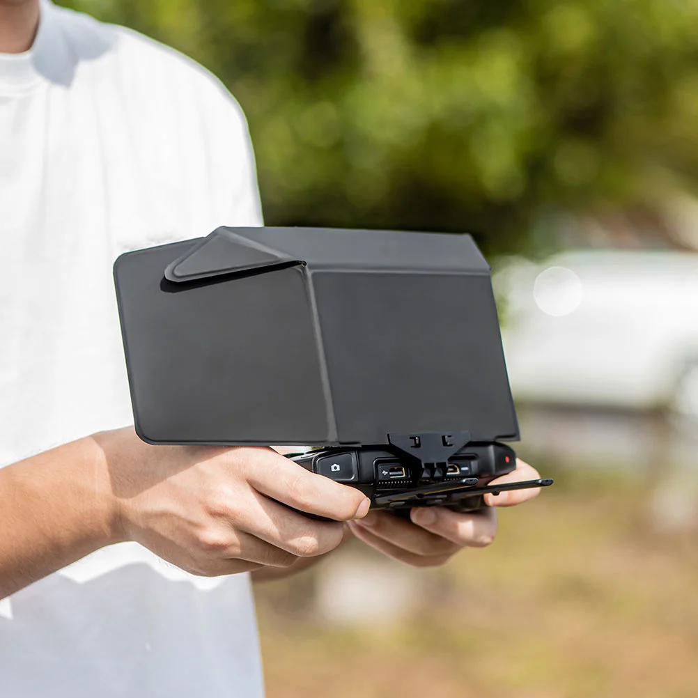 

Remote Controller Sunshade Hood Durable Material Block Reflections Clear Screen Display Practical Drone Accessory