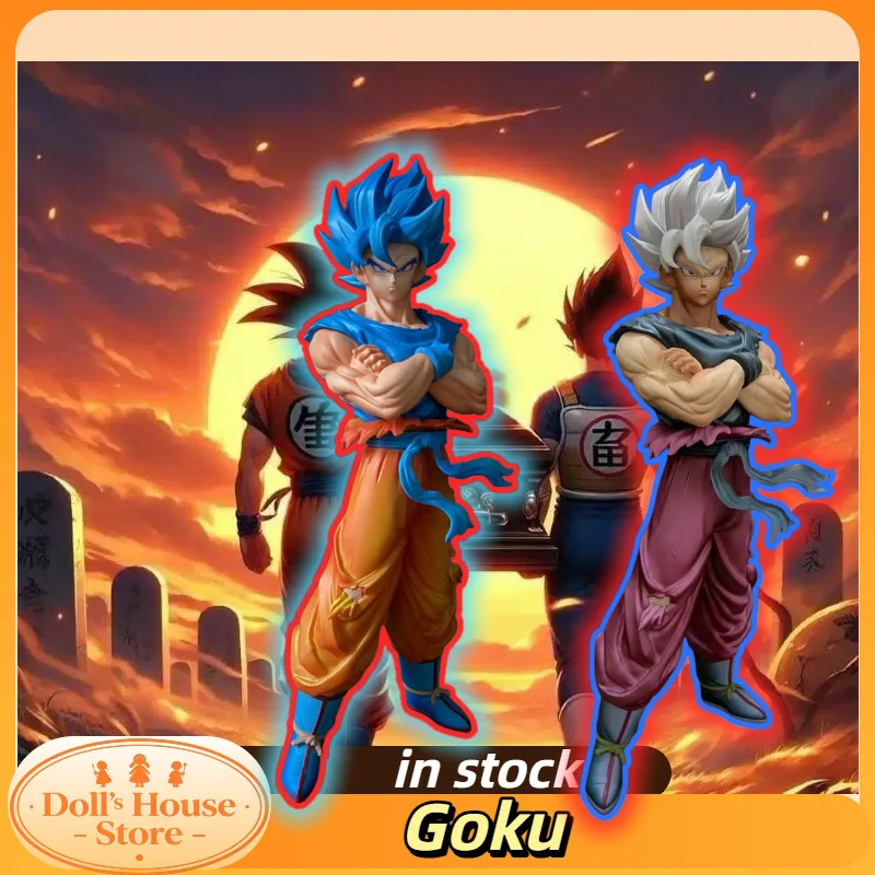 

Dragon Ball Anime Accessories YJ Factory Chest Hugging Super Blue Weekly Color Initial Super Goku GK Handmade Desktop Ornament