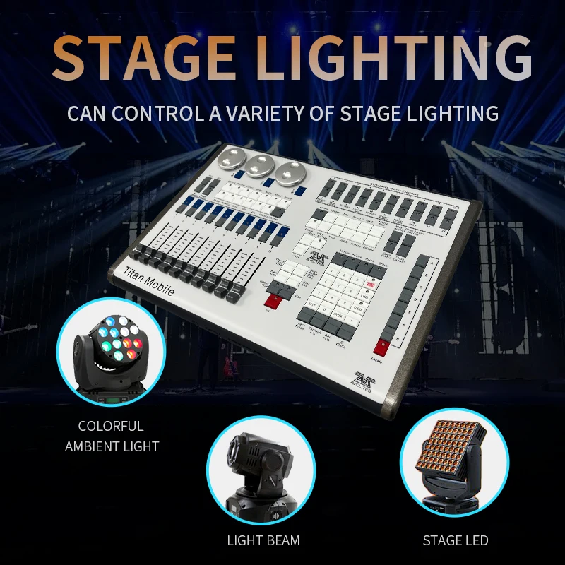 Imagem -03 - Comando Wing Controller Usado com Touch Tiger Console para Aprender Programação Light Show Bar Night Club tt