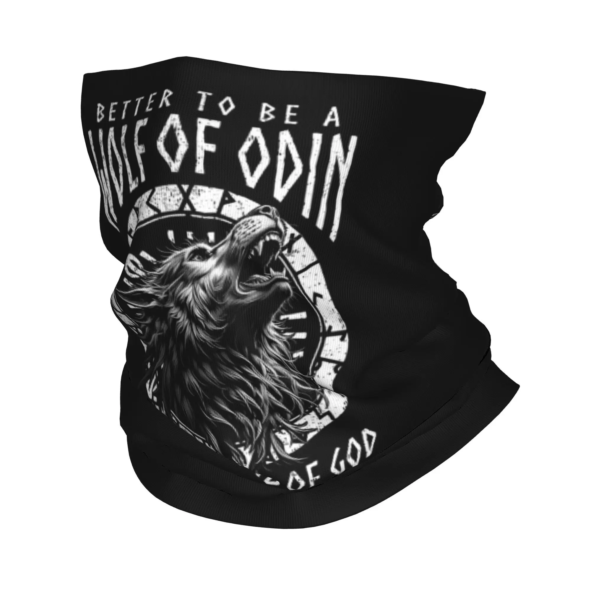 

Wolf Of Odin Lamb Of God Viking Norse Mythology Compass Bandana Neck Gaiter Printed Magic Scarf Warm Headband Running Men Women