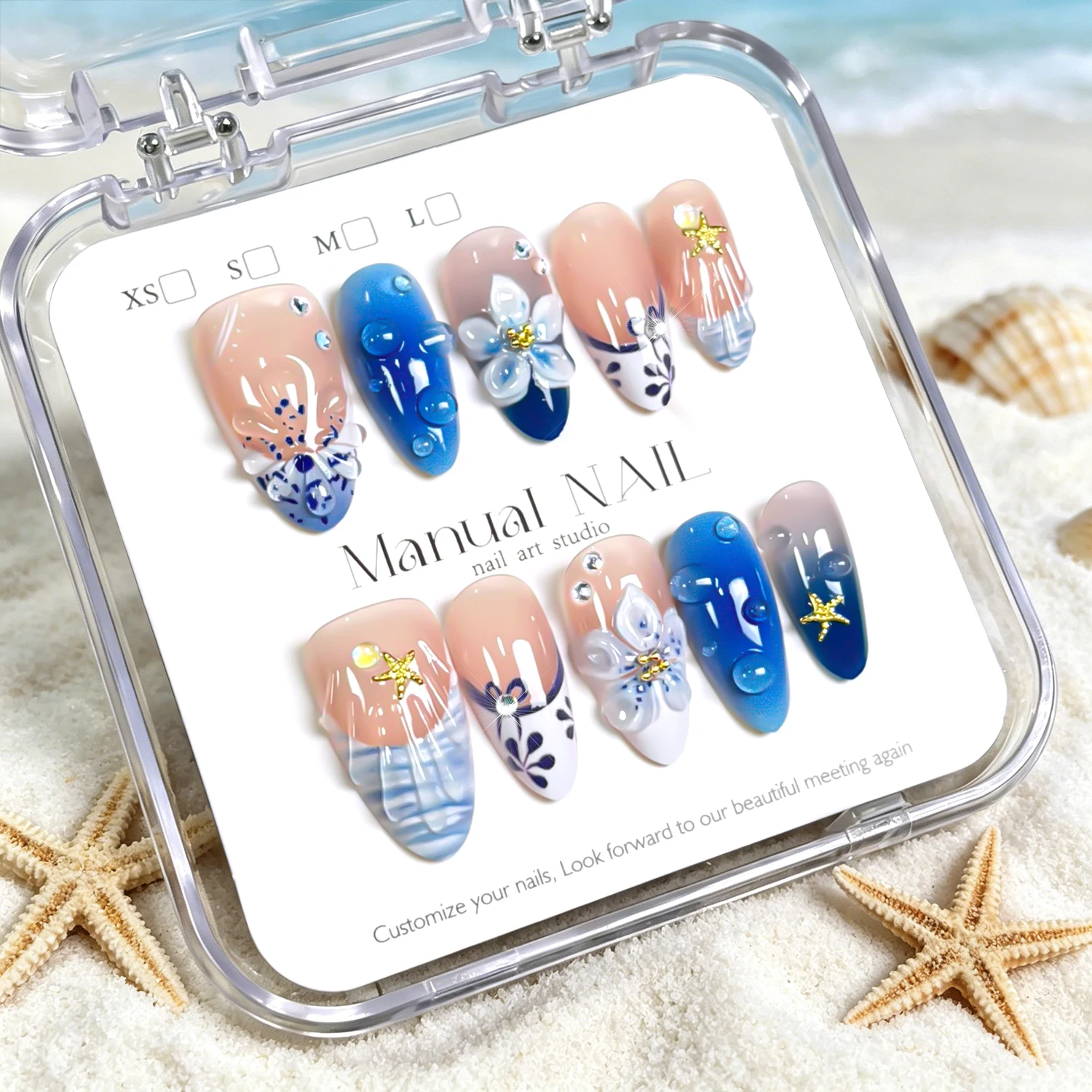 Nail Art Xs - 10/30 stuks Zomer Strandvakantie Acryl Kunstnagels