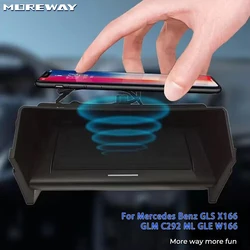 Wireless Phone charger For Mercedes Benz GLS X166 GLM C292 ML GLE W166 Mobile holder mount charging pad Car interior Accessories