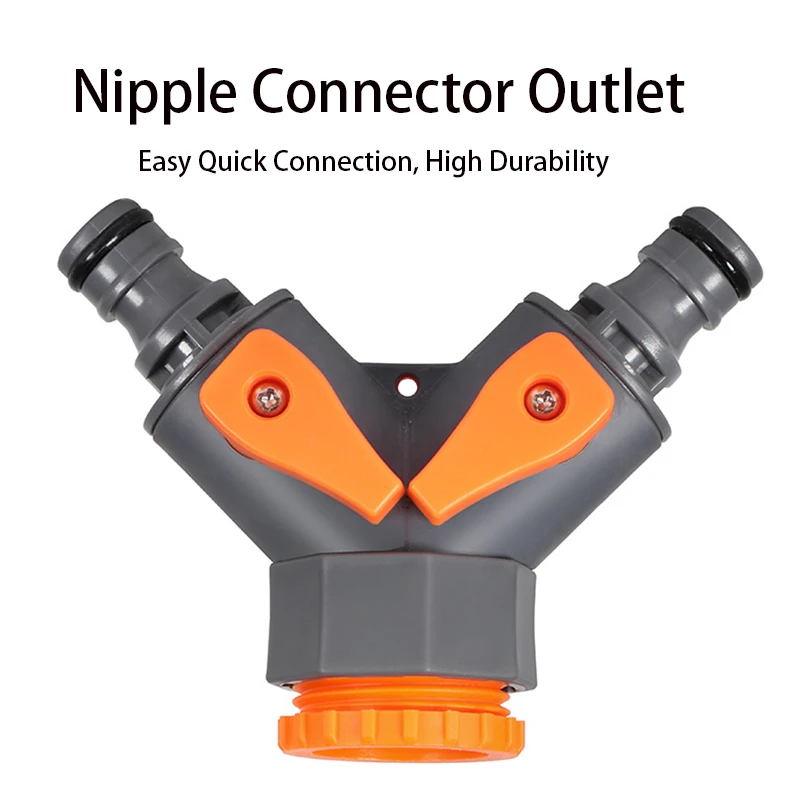 ZK Y Type Garden Hose Connector Independent Valve Control 3/4